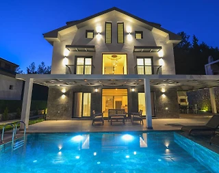 Fethiye Ölüdeniz'de Geniş Ailelere Uygun, Özel Havuzlu, Ferah Villa - 4