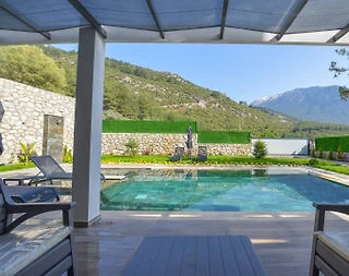 Fethiye Ölüdeniz'de Geniş Ailelere Uygun, Özel Havuzlu, Ferah Villa - 5