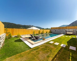 Kaş Sarıbelen'de Balayı Çiftlerine Uygun, Özel Havuzlu, Bahçeli Villa - 5