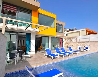 Kaş Kördere'de Muhteşem Deniz Manzaralı, Özel Havuzlu, Modern Villa - 2