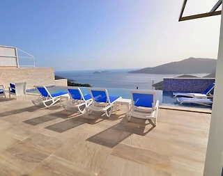 Kaş Kördere'de Muhteşem Deniz Manzaralı, Özel Havuzlu, Modern Villa - 4