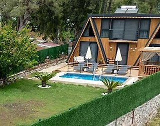 Marmaris Hisarönü'nde Doğa İle İç İçe, Özel Havuzlu, 3+1 Bungalov - 5