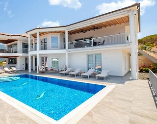 Kaş Andifli'de Enfes Deniz Manzaralı, Özel Havuzlu, Lüks Villa - 1