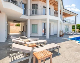 Kaş Andifli'de Enfes Deniz Manzaralı, Özel Havuzlu, Lüks Villa - 3