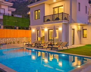 Fethiye Ölüdeniz'de Geniş Ailelere Uygun, Özel Havuzlu, 3+1 Villa - 4