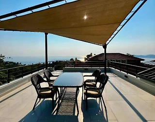 Fethiye Faralya'da Enfes Deniz Manzaralı, Özel Havuzlu, İkiz Villa - 4