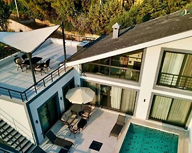 Fethiye Faralya'da Enfes Deniz Manzaralı, Özel Havuzlu, İkiz Villa - 2