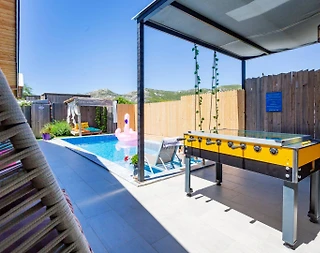 Kaş Sarıbelen'de Doğayla iç içe Konumda, Özel Havuzlu, Balayı Villası - 5