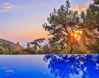 Kaş İslamlar'da Deniz Ve Doğa Manzaralı, Özel Havuzlu, Taş Villa - 5