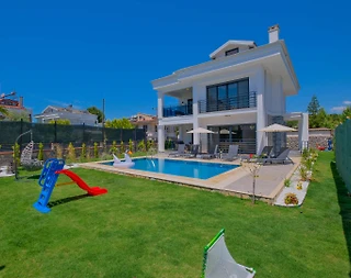Muğla Fethiye'de Muhteşem Doğada, Çocuk Oyun Alanlı, Lüks Villa - 5
