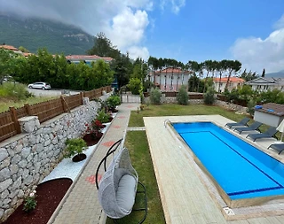 Fethiye Ölüdeniz'de Nezih Konumda, Özel Havuzlu, Konforlu Villa - 4
