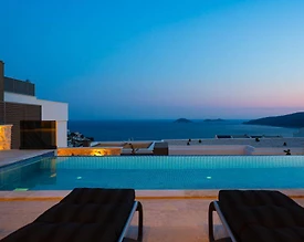 Kaş Kalkan'da Panoramik Deniz Manzaralı, Özel Havuzlu, Geniş Villa - 2