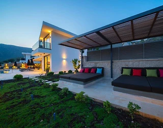 Kaş Kalkan'da Panoramik Deniz Manzaralı, Özel Havuzlu, Geniş Villa - 4