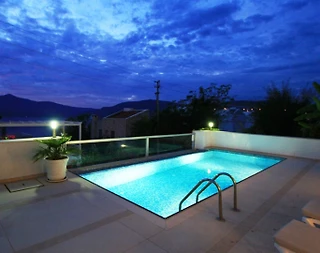 Kaş Kalkan'da Deniz Manzaralı, Özel Havuzlu, Kiralık Villa - 5