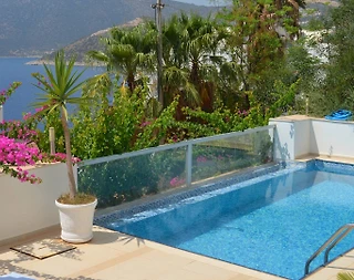 Kaş Kalkan'da Deniz Manzaralı, Özel Havuzlu, Kiralık Villa - 1