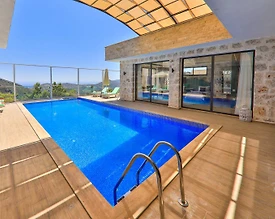 Kaş İslamlar'da Çekirdek Ailelere Uygun, Özel Havuzlu, 4 Kişilik Villa - 2
