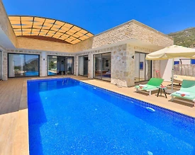 Kaş İslamlar'da Çekirdek Ailelere Uygun, Özel Havuzlu, 4 Kişilik Villa - 3