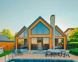 Sapanca Güldibi'nde Sakin Doğada, Isıtmalı Havuzlu, Lüks Bungalov - 2