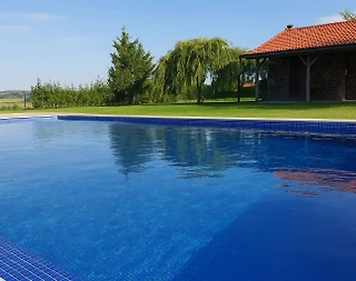 Yenişehir Aydoğdu'da Geniş Bahçeli, Özel Havuzlu, Taş Villa - 1