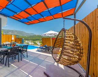 Kalkan Yeşilköy'de Doğa İçerisinde, Özel Havuzlu, Balayı Villası - 4